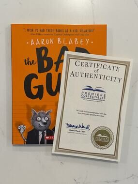SIGNED- The Bad Guys Ser.: The Bad Guys by Aaron Blabey Paperback AUTOGRAPHED #1